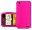 Silicone Case for HTC One V Pink (OEM)